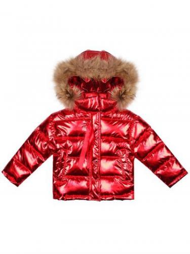 

Куртка зимняя с натуральным мехом Manila Grace MG491red 140 см красный