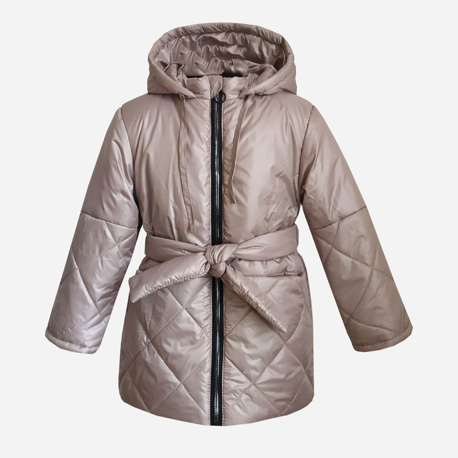 Акція на Дитяча демісезонна куртка для дівчинки Одягайко 22861 110 см Пудрова від Rozetka