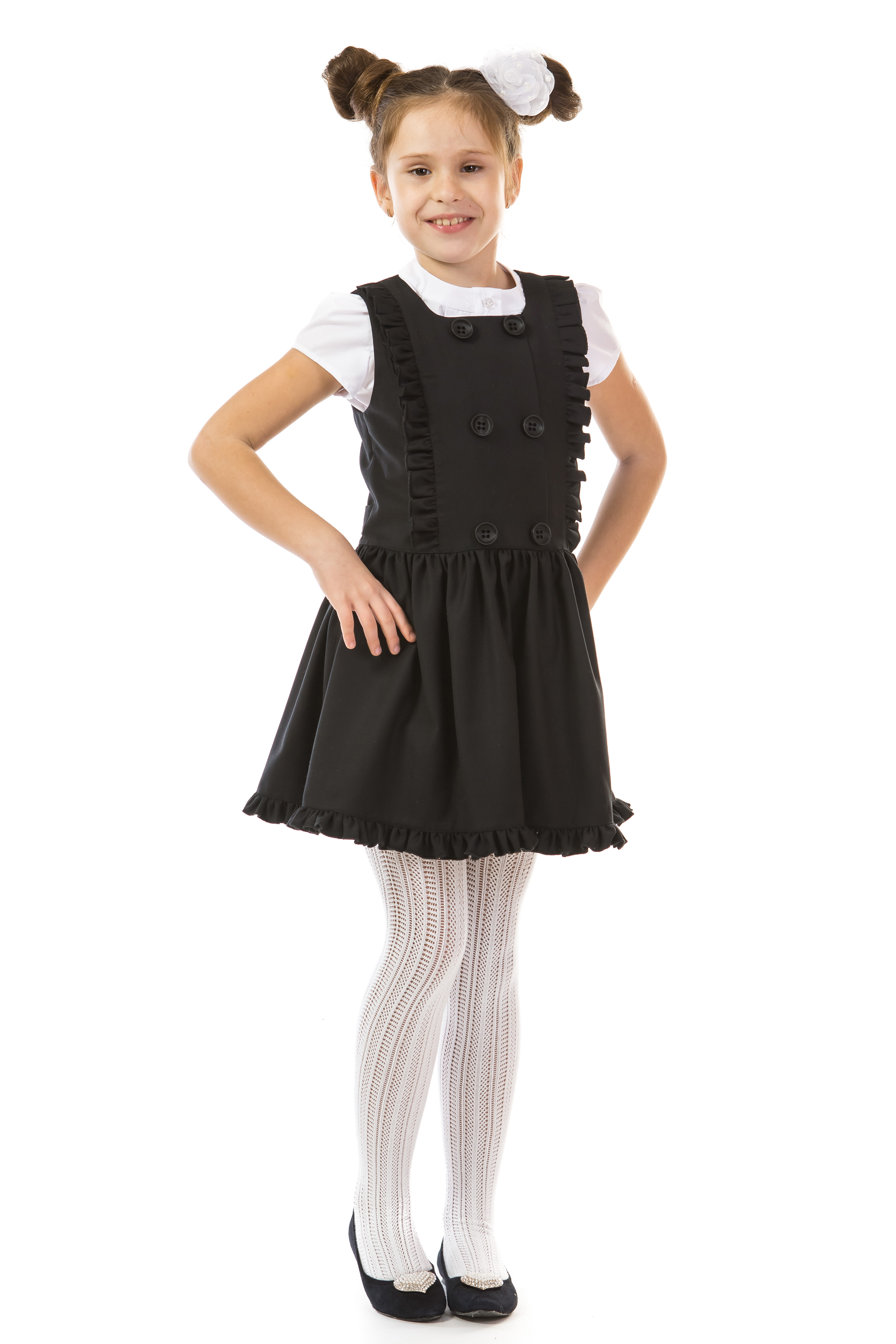 

Сарафан KidsCouture Полівіскоза 128 см Чорний