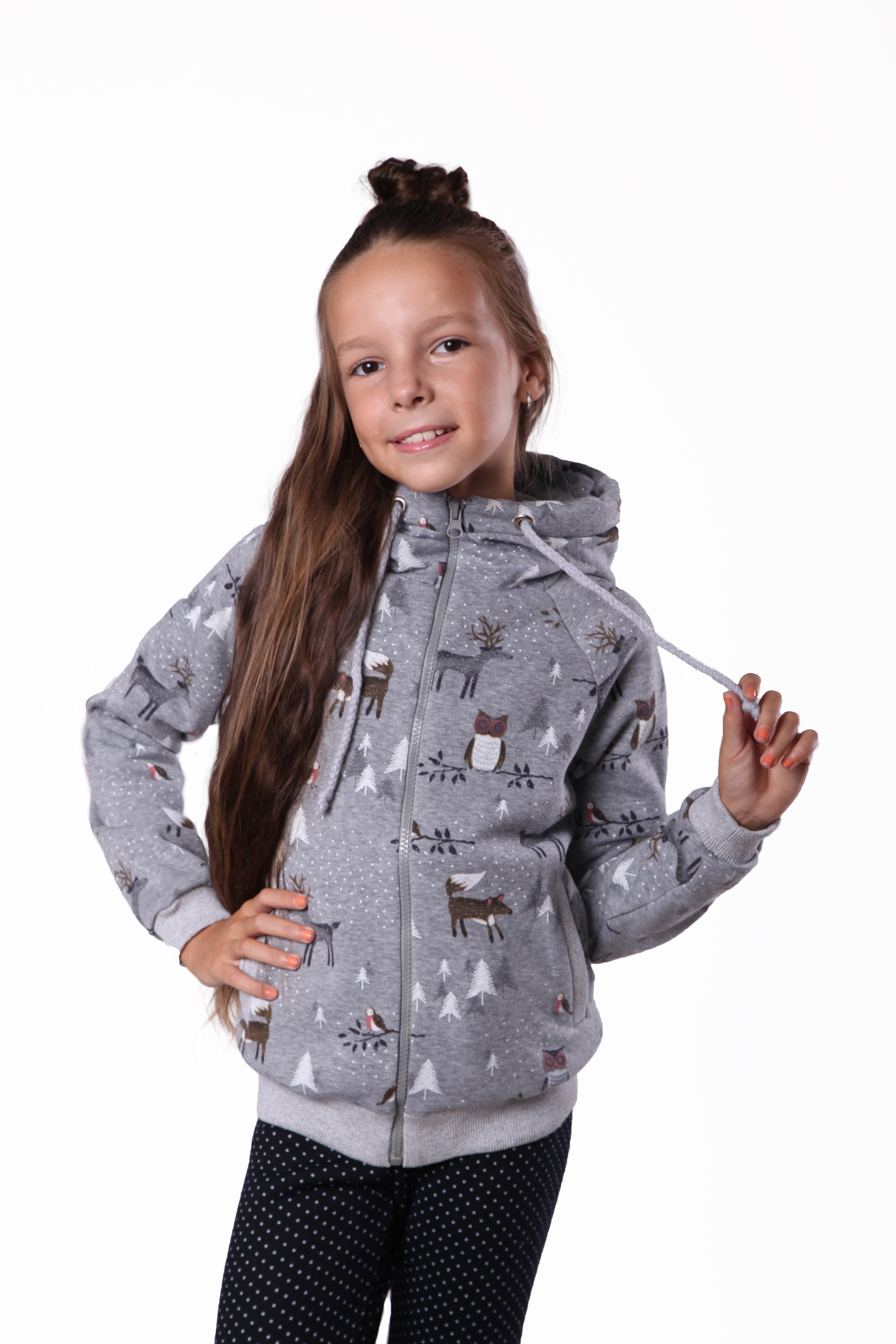 

Толстовка KidsCouture Футер з начісом 110 см Сірий
