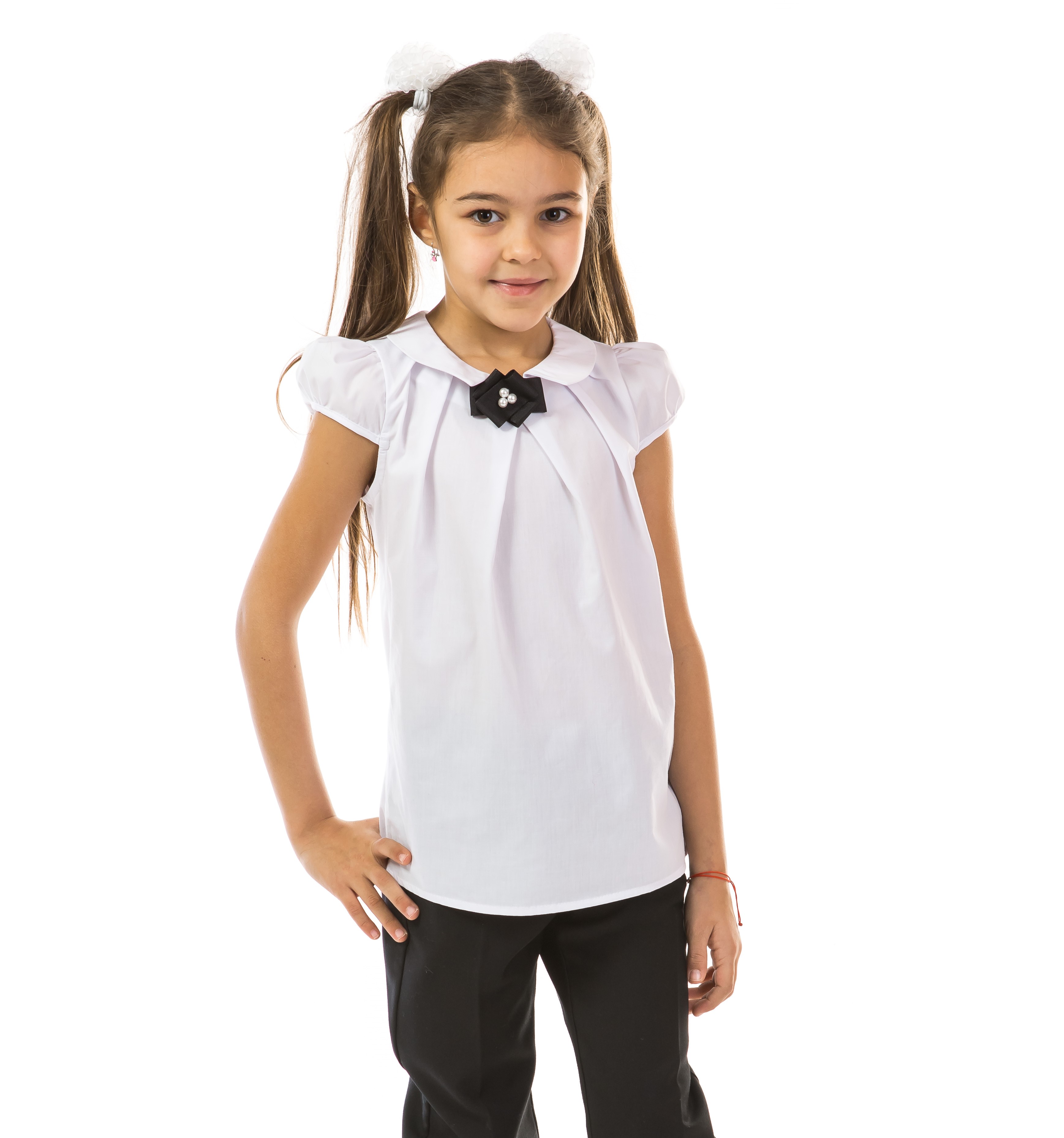 

Блуза KidsCouture Рубашечний текстиль 134 см Білий