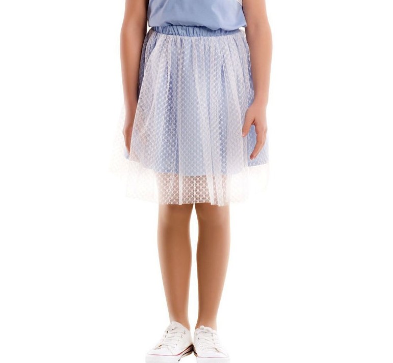 

Спідниця KidsCouture Рубашечний текстиль 128 см Блакитний
