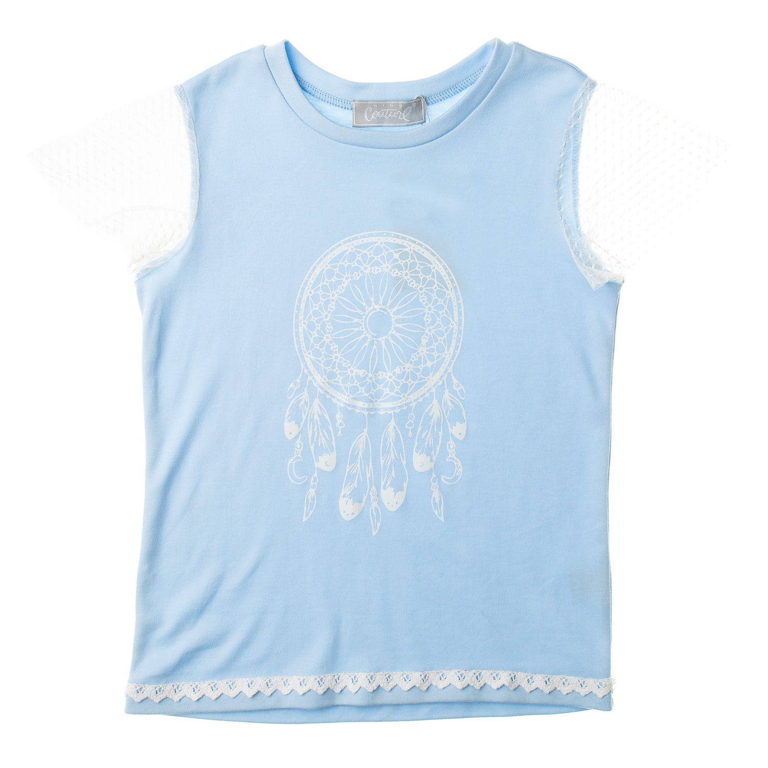 

Футболка KidsCouture Інтерлок 116 см Блакитний