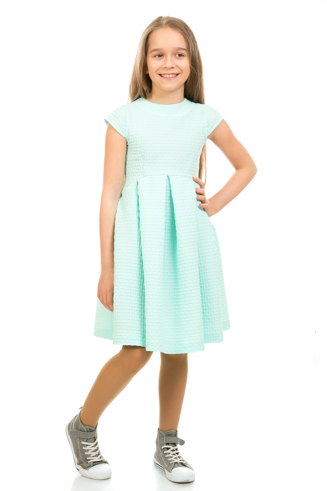 

Сукня KidsCouture Вафельна тканина 110 см Ментоловий