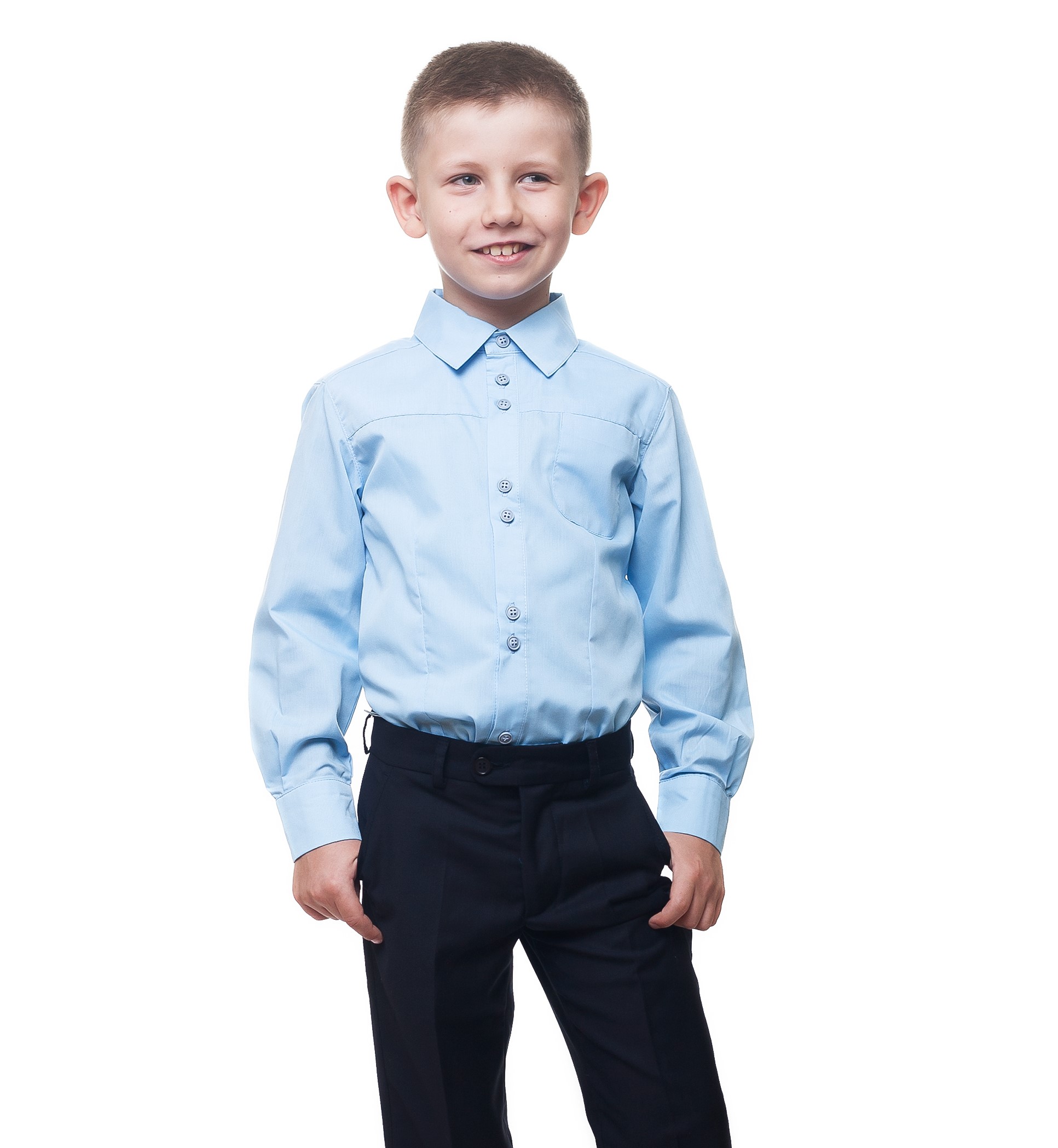 

Сорочка KidsCouture Рубашечний текстиль 140 см Блакитний