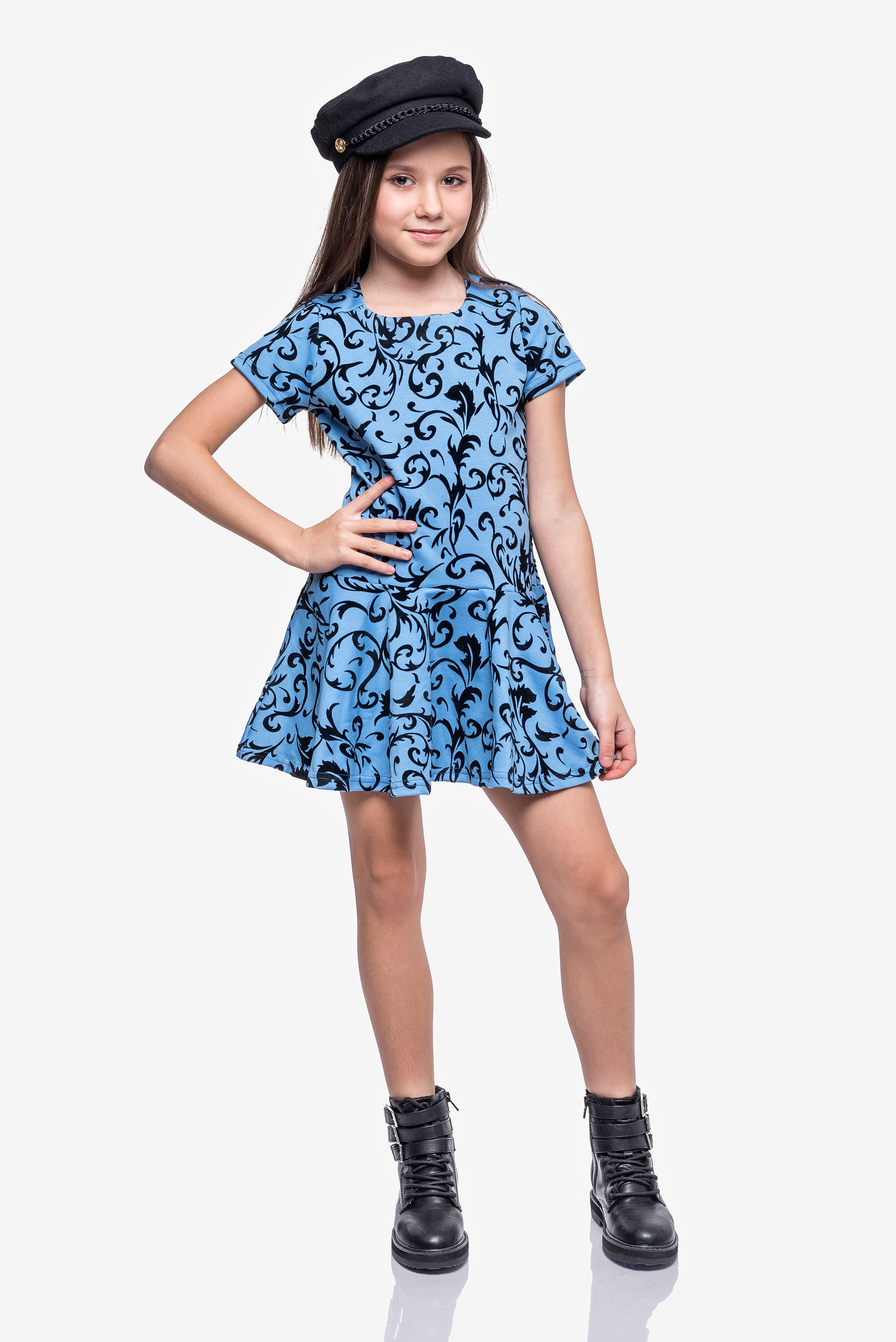 

Сукня KidsCouture Флок 140 см Синій