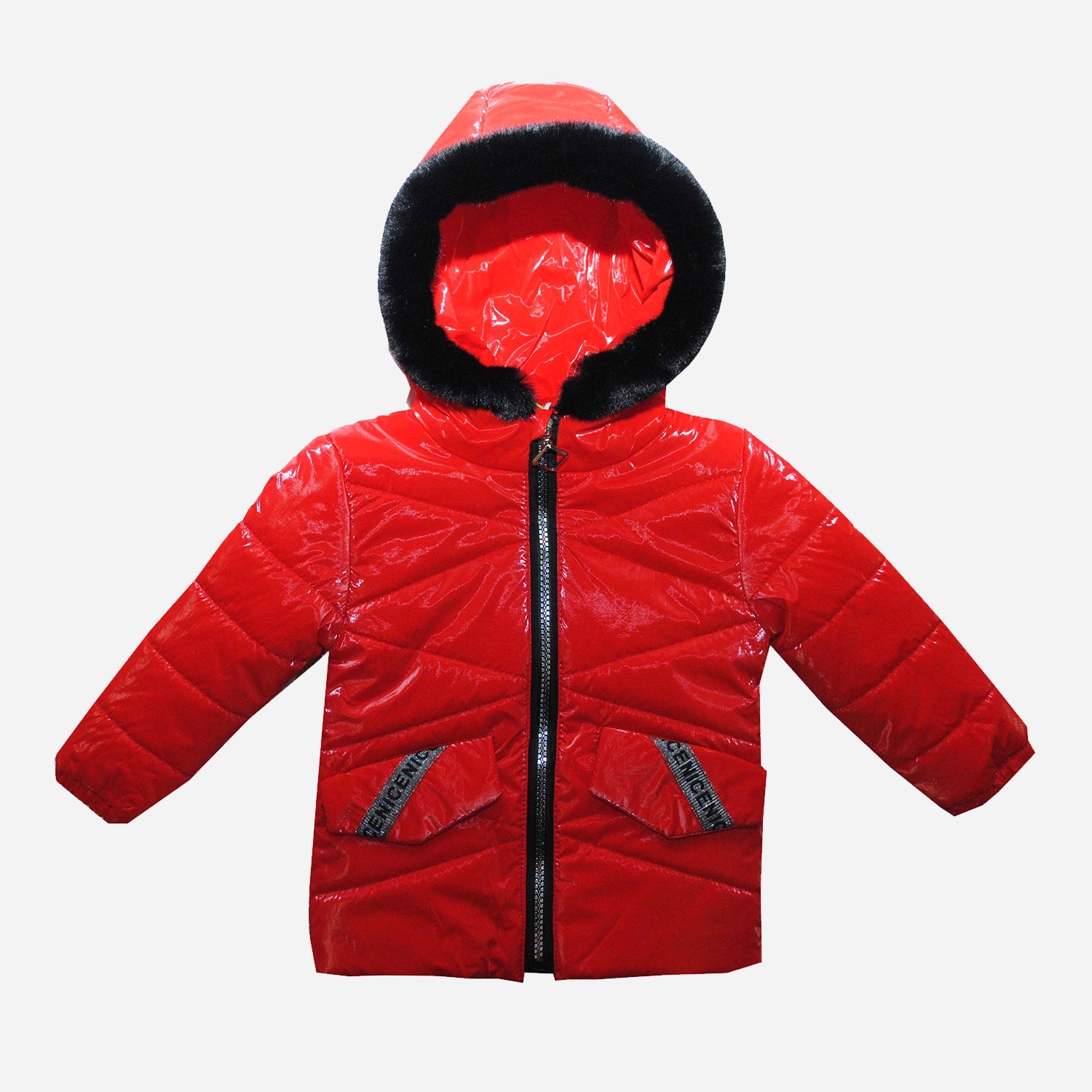 Акція на Дитяча демісезонна куртка для дівчинки Одягайко 22642 80 см Червона від Rozetka