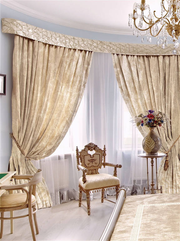 

Шторы портьеры однотонные Бархат Jolie maison 250x270 см 2 шт Песочный