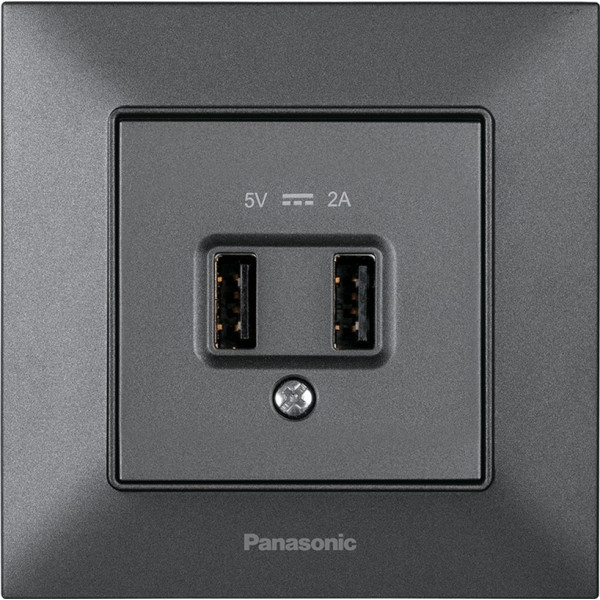 Розетка USB 5В-2А Arkedia Slim Panasonic дымчастая – фото, отзывы ...