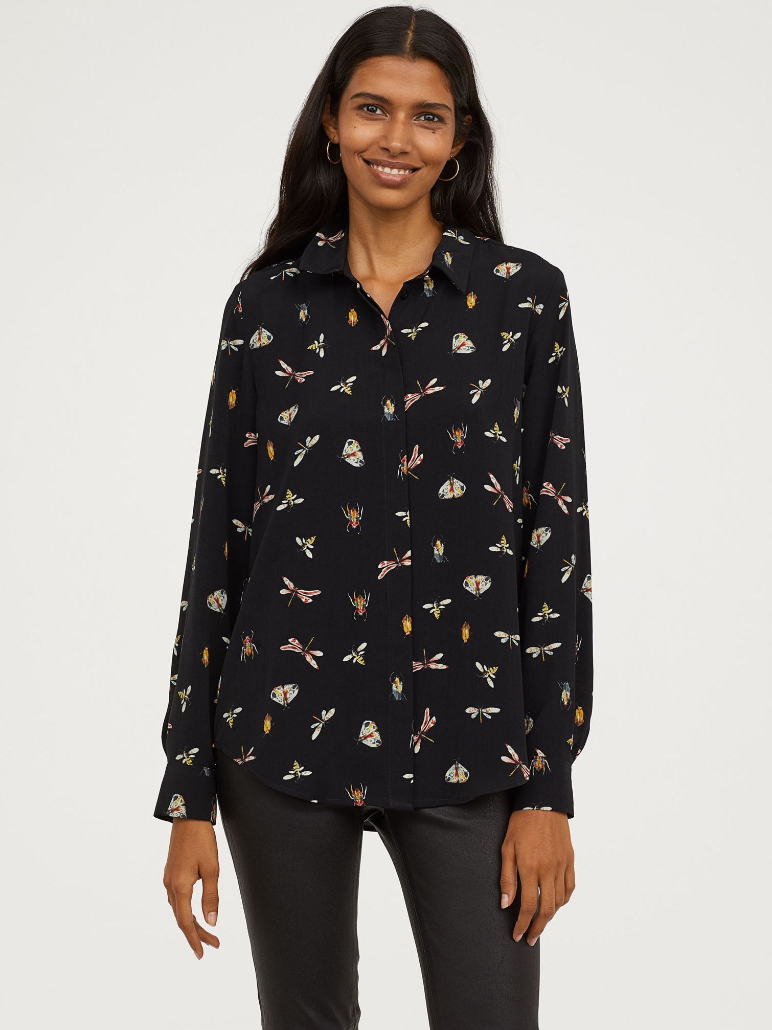 

Блузка H&M 0688873 34 Черная