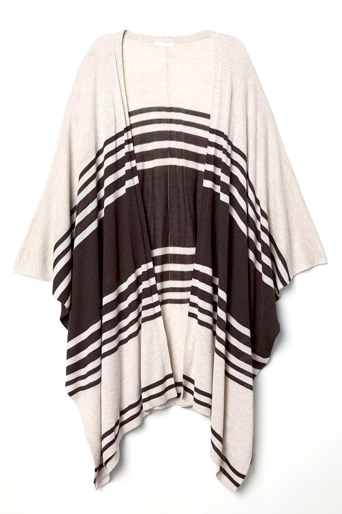 

Накидка H&M 060686516 M/L Бежевый в полоску