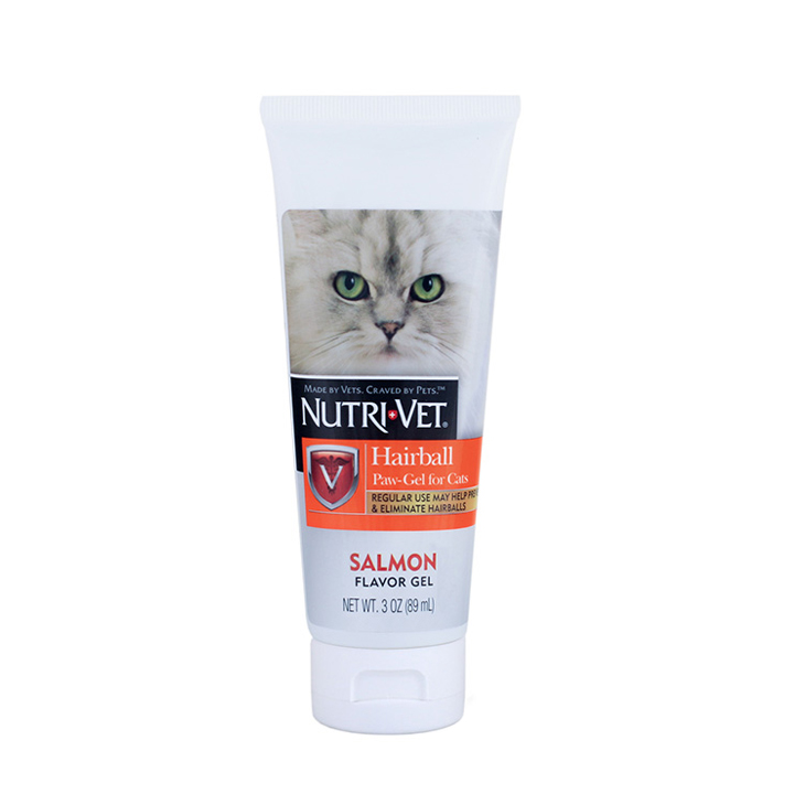 

Хербал гель для выведения шерсти у котов со вкусом лосося Nutri-Vet Hairball Paw-Gel 89мл