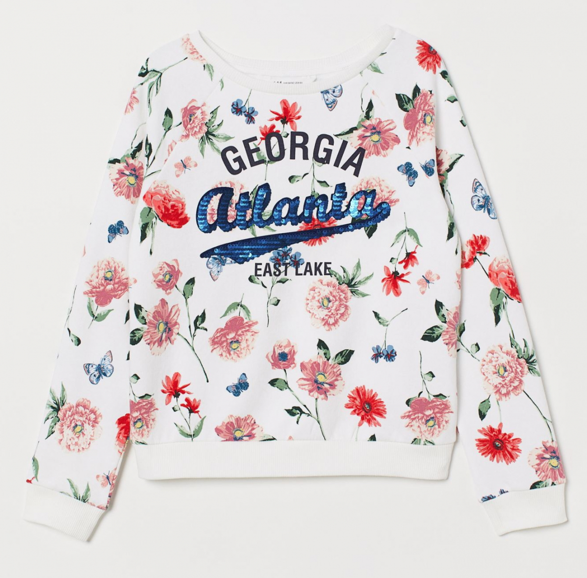 

Свитшот для девочки H&M 758261001 170 СМ Белый 62082