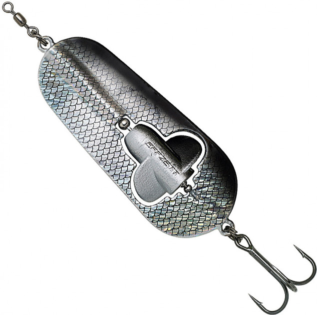 

Блесна DAM Effzett Rattlin Spoon 80mm 40g Holographic Black (65718)