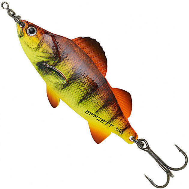 

Блесна DAM Effzett Perch Spoon 36g 90mm orange perch uv (66668)