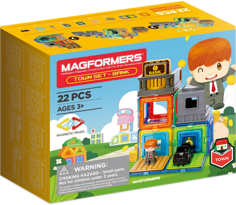 

Магнитный конструктор Magformers Банк 22 детали (717009) (730658170090)