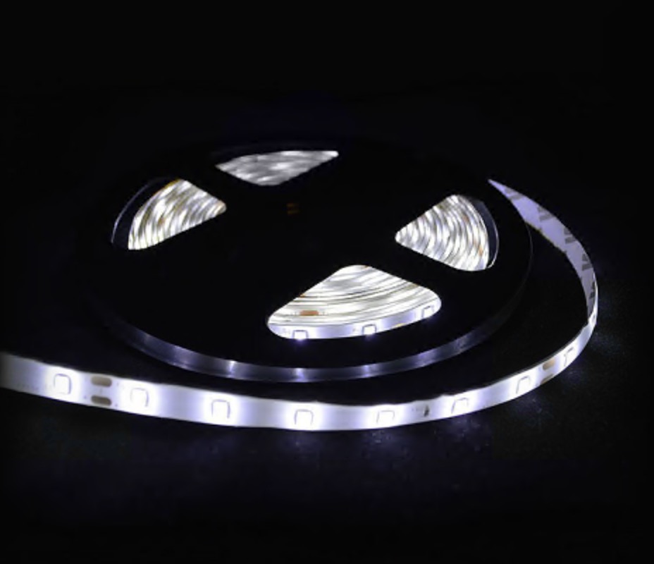 Светодиодная лента 35x28 60SMD 4.8W/м 12V IP65 6400K холодно-белый цвет ...