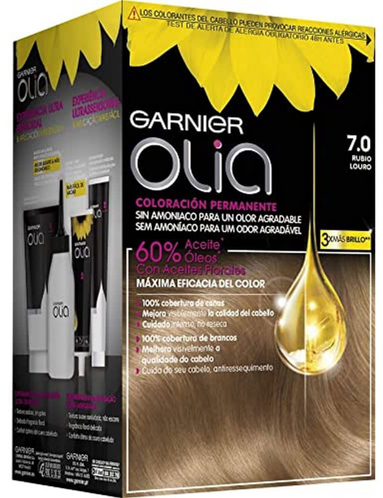 Крем-краска без окислителя Garnier Olia Permanent Coloring 7.0 Blond 60 ...
