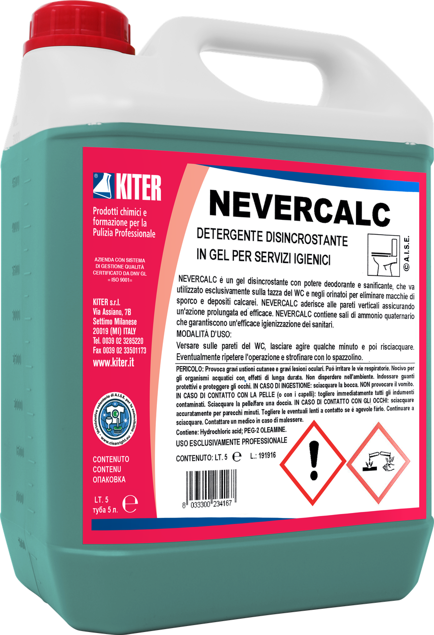 

Дезинфицирующее средство для очистки унитазов Kiter Nevercalc 5 л