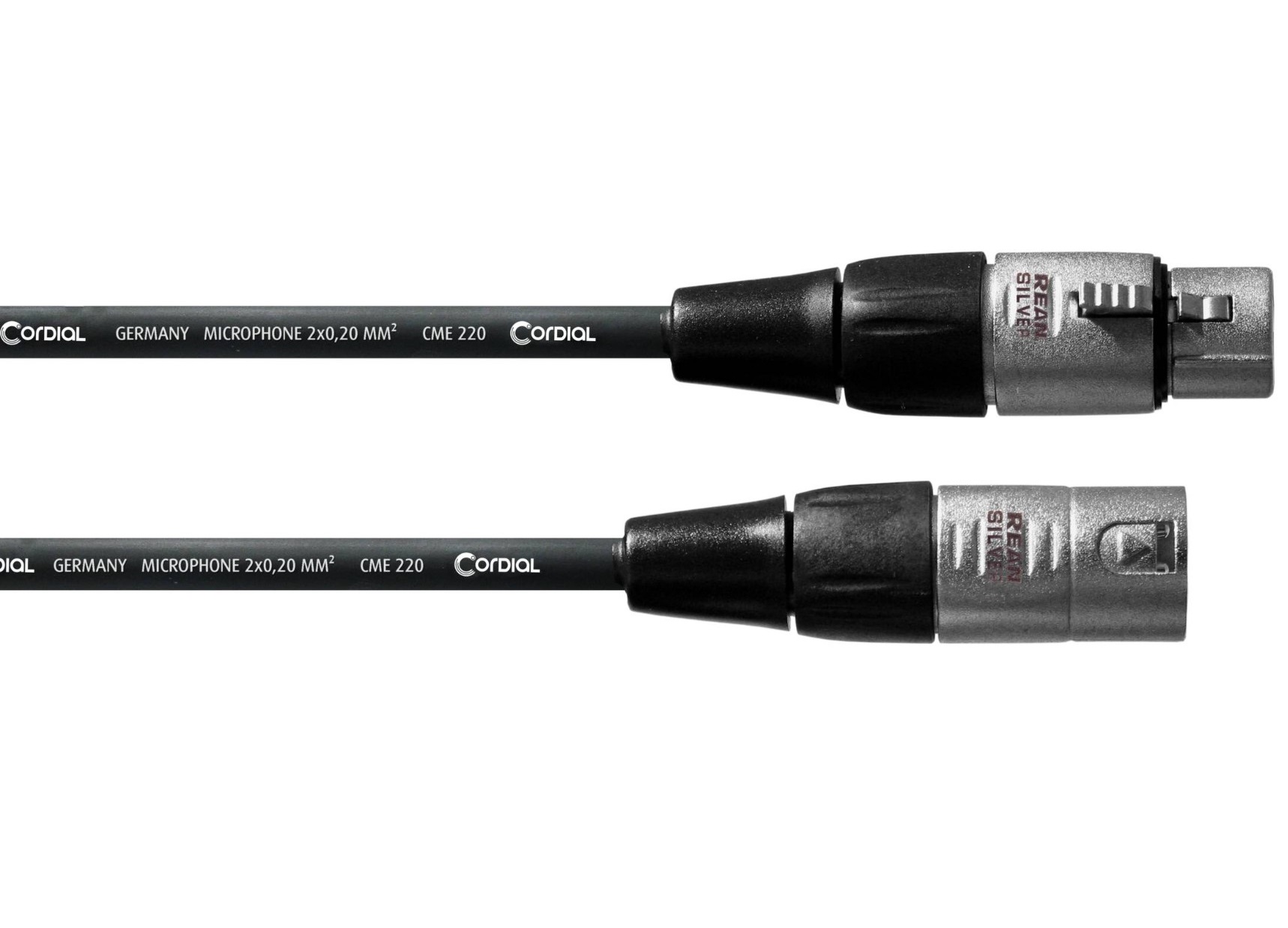 

Микрофонный кабель XLR Male — XLR Female 0.5м Cordial CFM 0,5 FM