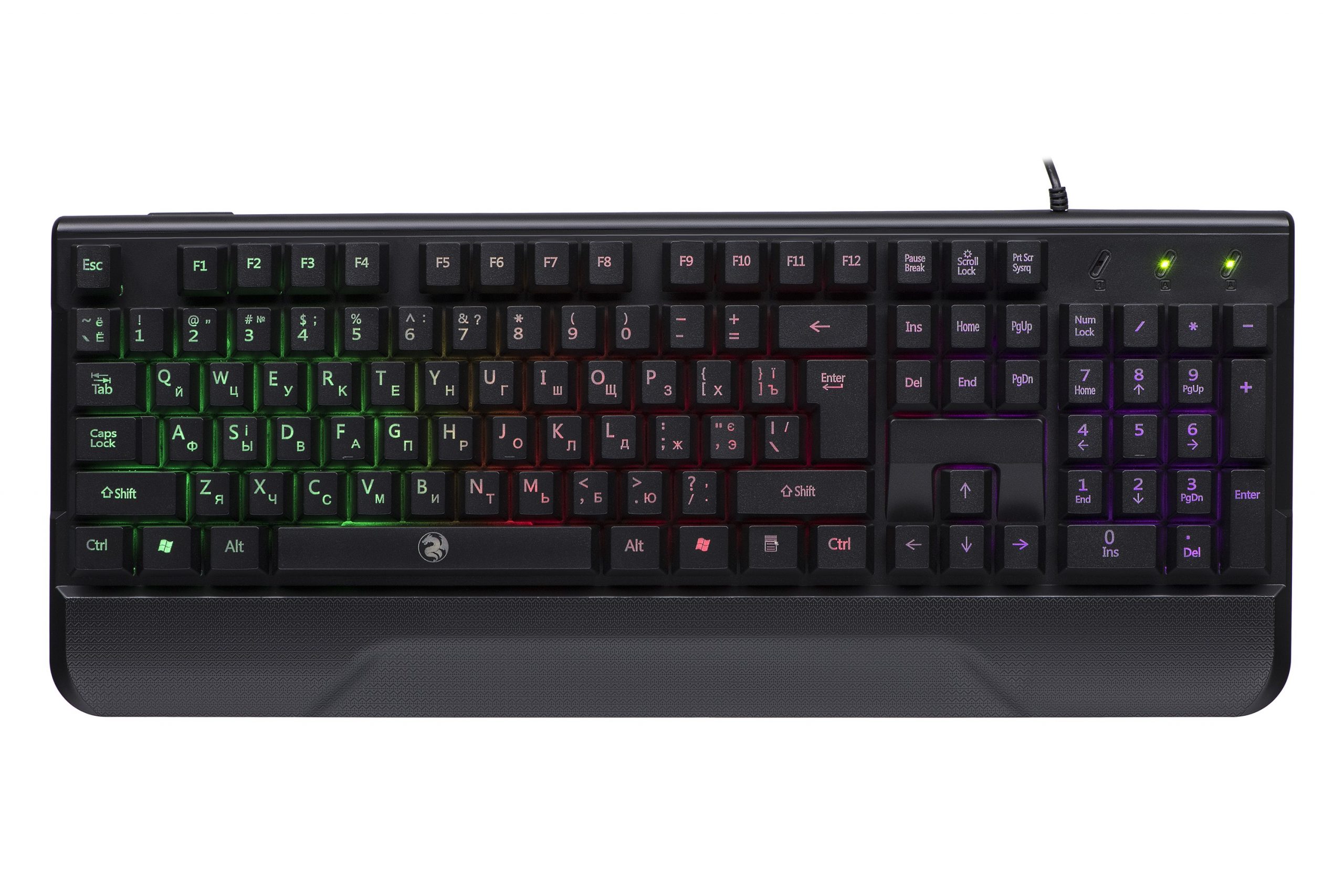 

Игровая клавиатура с подсветкой 2E Gaming KG310 LED USB Black Ukr