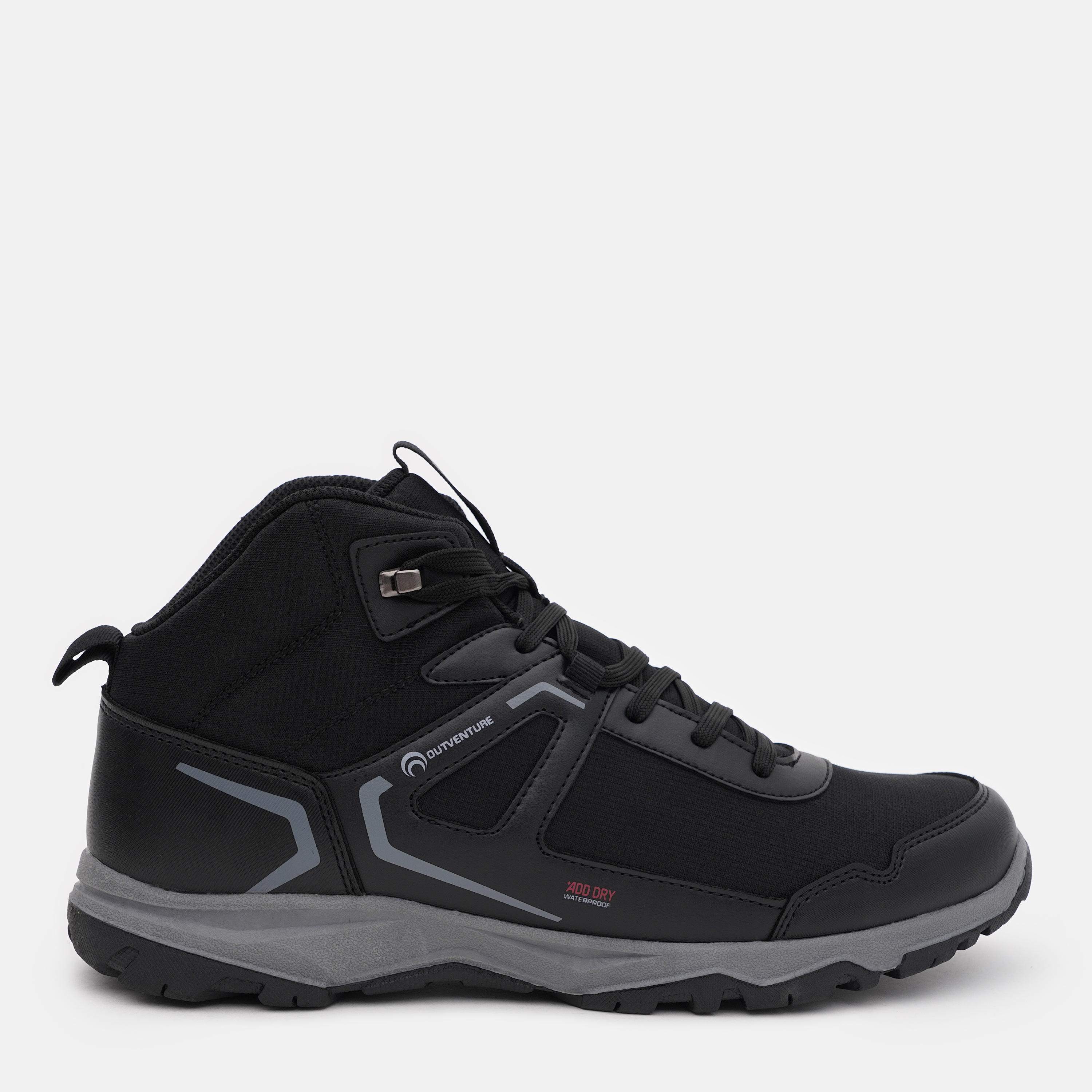 Акція на Чоловічі черевики низькі для туризму Outventure Discovery Mid Men'S Boots 118528-99 40 25 см Чорні від Rozetka