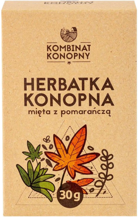 Чай конопляный с мятой и апельсином Kombinat Konopny 20x1.5 г ...
