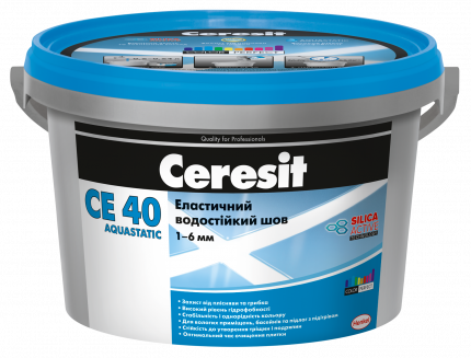 

Затирка СЕ 40/2кг эласт.водост.55(ореховый) (Ceresit) 599
