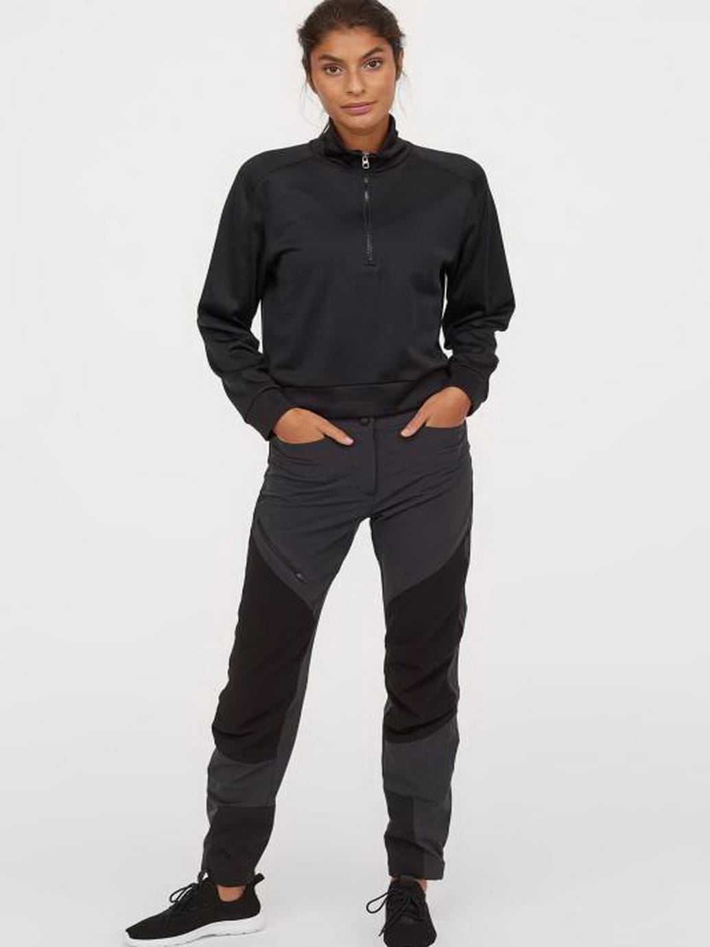 Спортивные штаны H&M Sport 0807362_0 L Темносерые (СА2000001990438