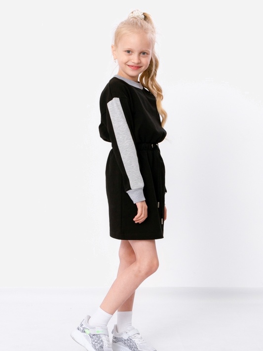 Акція на Підліткова сукня для дівчинки Носи своє 6389-057 170 см Чорна/сіра (p-11652-127781) від Rozetka