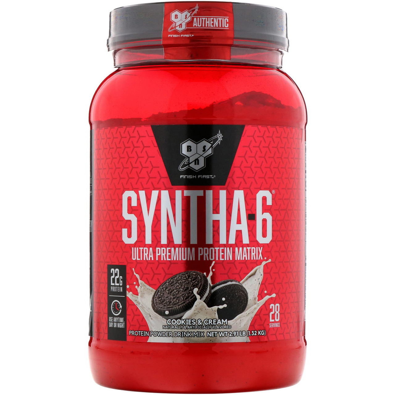 Комплексный протеин BSN Syntha-6 1,32 печенье с кремом – фото, отзывы ...