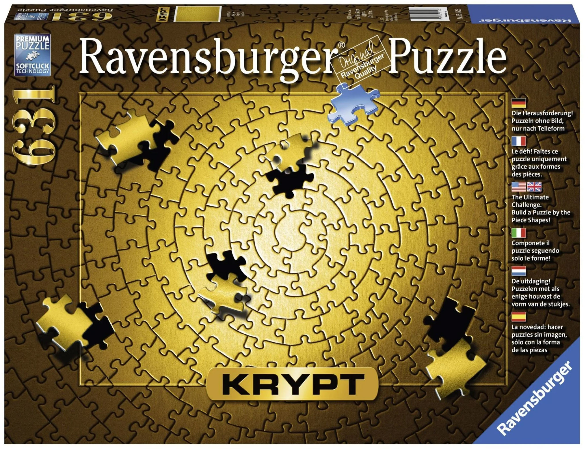 Пазл Ravensburger Крипт. Золотое 631 элементов (RSV-151523) – фото ...