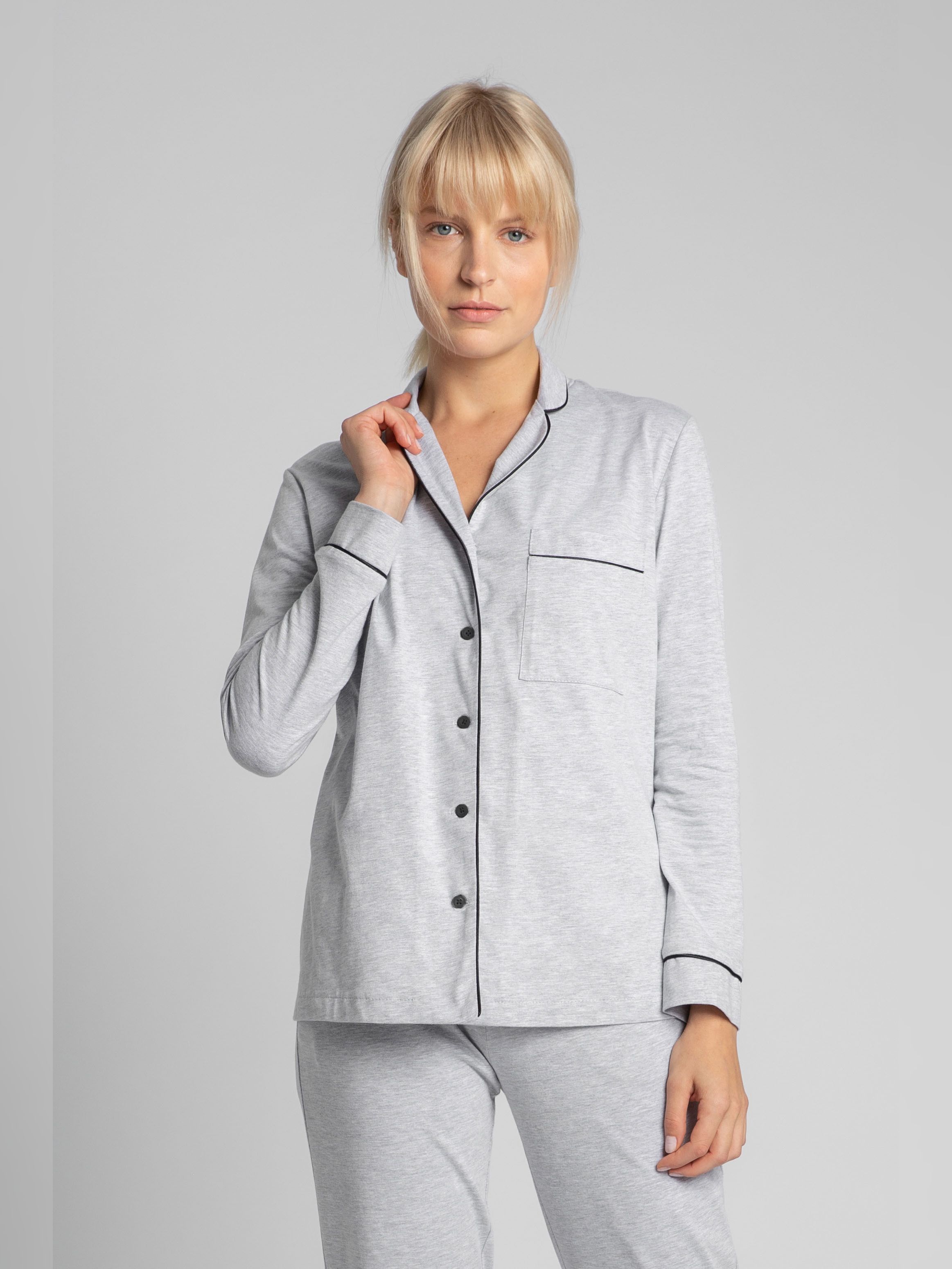 Акція на Піжамна сорочка LaLupa LA019 381212 2XL Light Grey від Rozetka