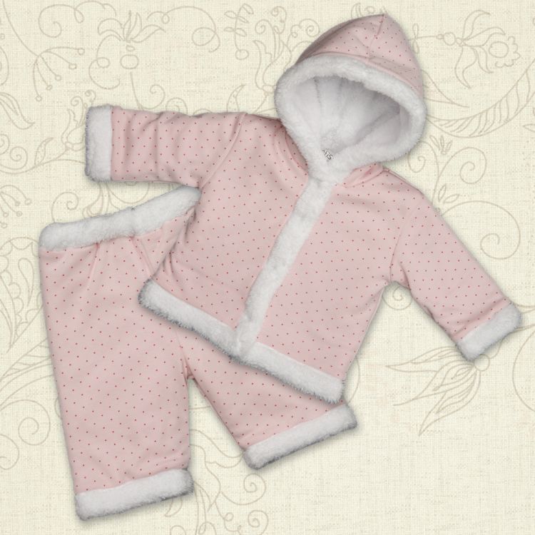 

К-м BetiS "Крапочка" кофта, штани Рожевий Інтерлок 27076478 Зріст 62