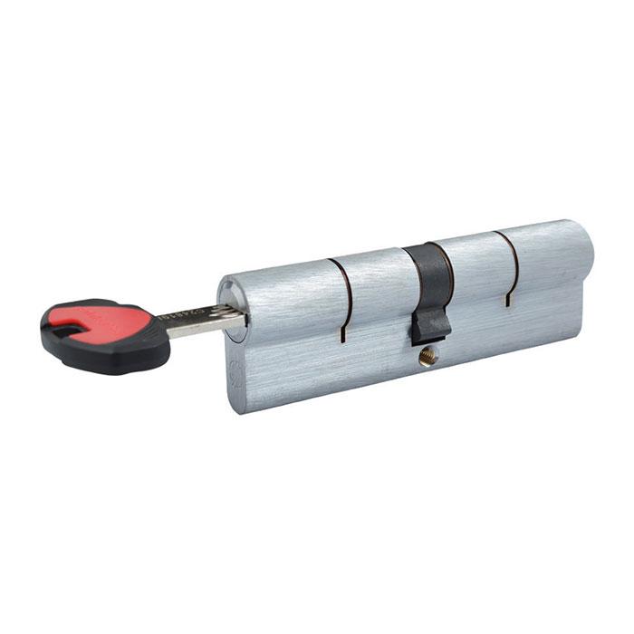

Цилиндр SECUREMME K2 65mm 30/35 мм (5кл +1 монтажный ключ) мат.хром 48115