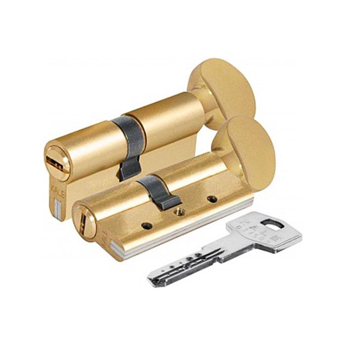

Вставка для замка KALE 164 DBNEM 40+10+40: 90 mm с поворотником латунь 5 ключей