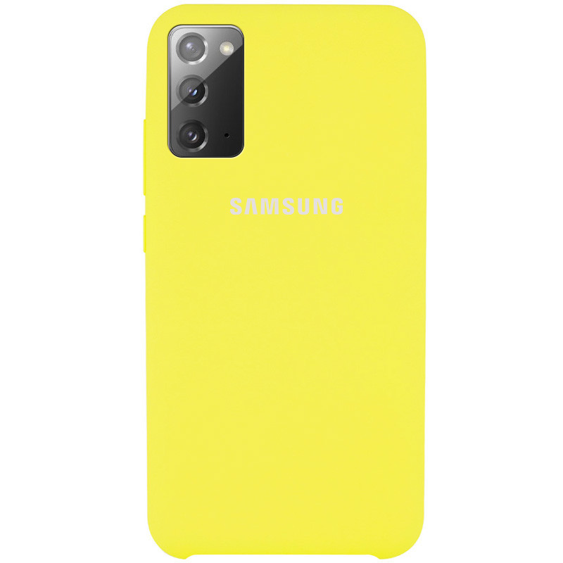 

Чехол Epik Silicone Cover (AAA) для Samsung Galaxy Note 20 Желтый/Bright Yellow