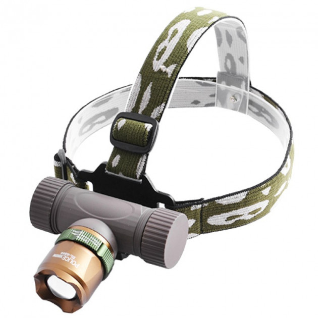 

Налобный LED фонарь Police BL-6866 с оптическим зумом, Хаки (np-BL-6866)