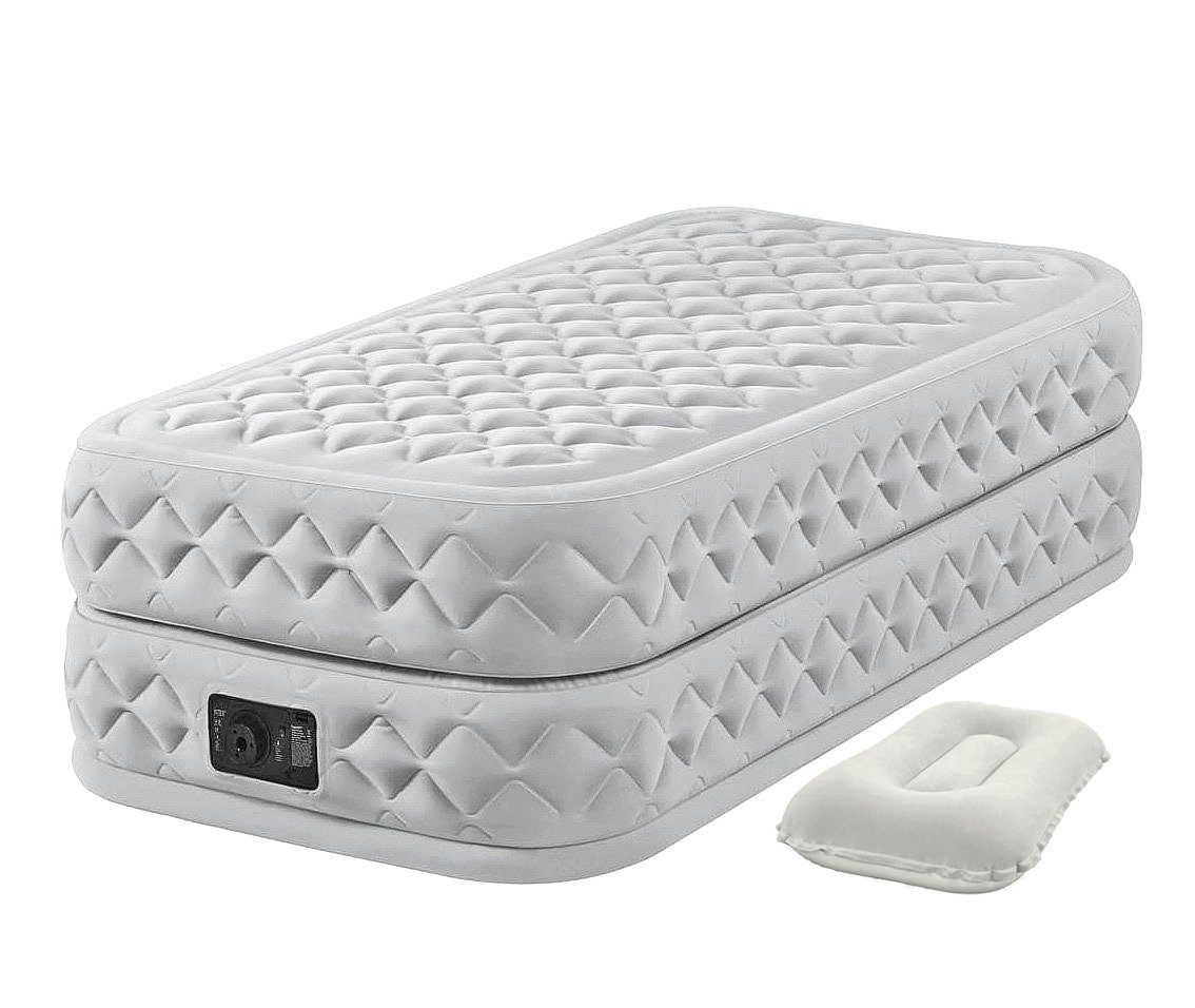 

Одноместная надувная кровать Intex 64488-2 Prime Comfort Elevated со встроенным электронасосом и подушкой 99 x 191 x 51 см Бежевая (RT-64488-2)