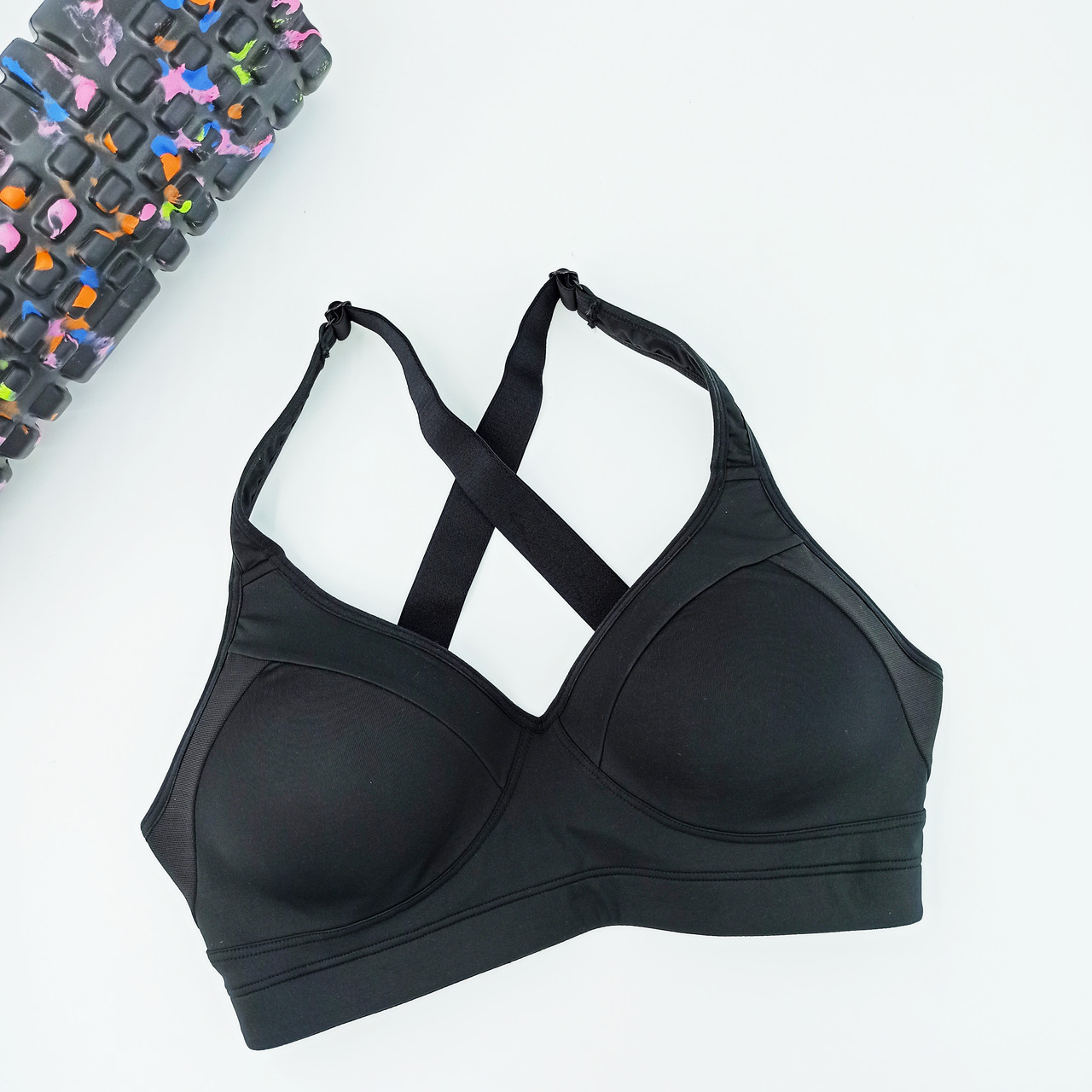 

Топ бандажный для бега и фитнеса H&M поролон на мягкой кости XS черный