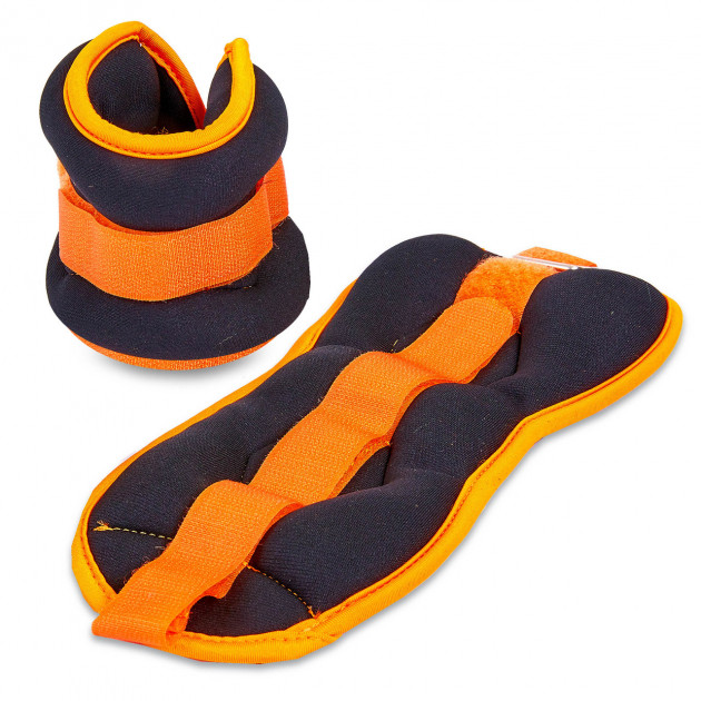 

Утяжелители для рук и ног Zelart Sport FI-7208-4 2 шт по 2 кг черно-оранжевый