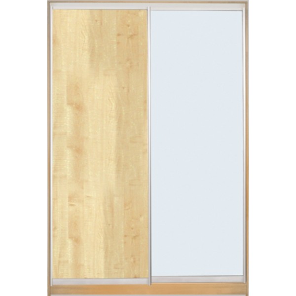 

Шкаф купе Классик 1 ДСП/Зеркало с Пескоструем-2 1100x2300x450 двухдверный Matroluxe