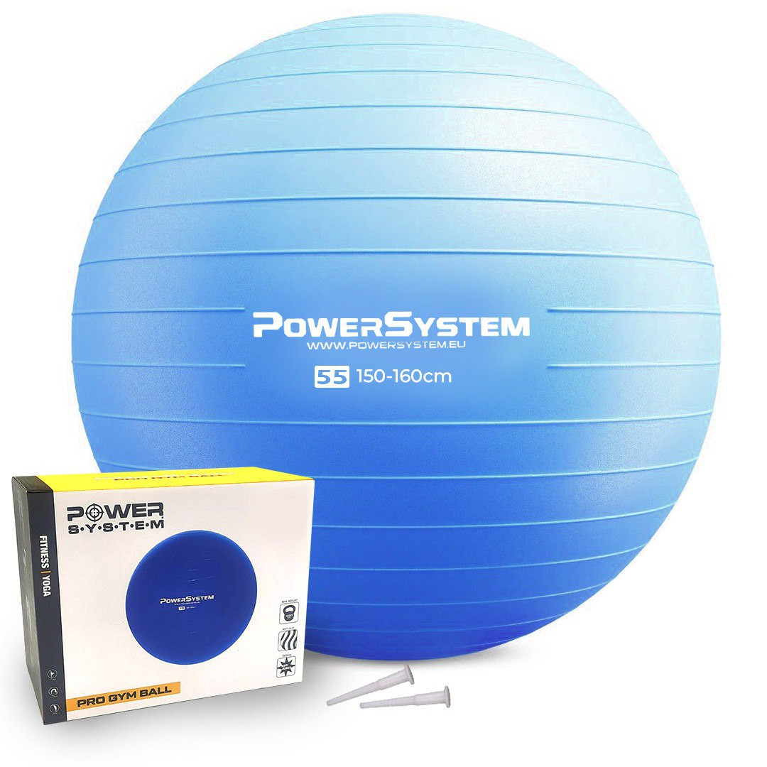 Мяч фитбол спортивный тренировочный для фитнеса Power System PS-4011 Ø55 cm  PRO Gymball Blue (SK-NPS-4011_55cm_BlueS) – фото, отзывы, характеристики в  интернет-магазине ROZETKA от продавца: BONUS | Купить в Украине: Киеве,  Харькове, Днепре,