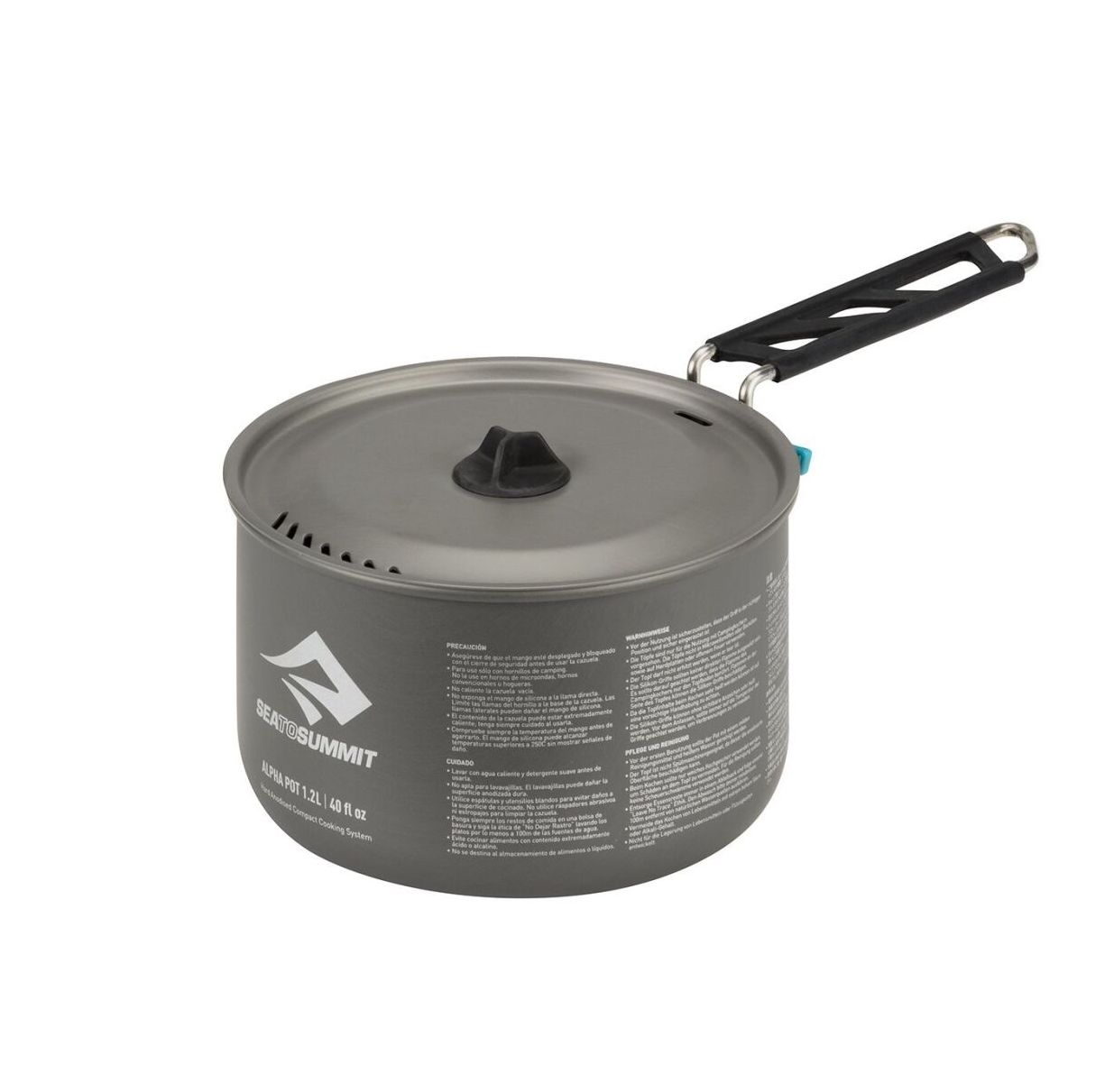 

Кастрюля алюминиевая со складной ручкой Sea To Summit Alpha Pot Black 2.7L (STS APOTA2.7L)