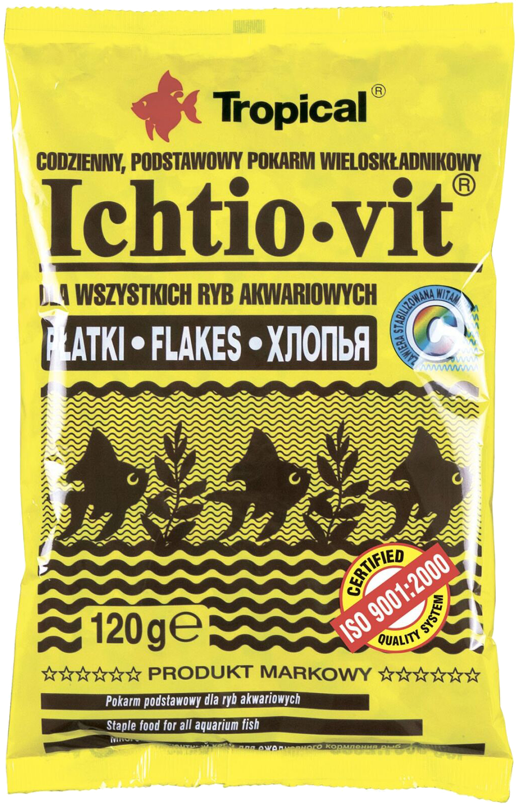 

Корм Tropical Ichtio-vit для аквариумных рыб в хлопьях 1 л/120 г