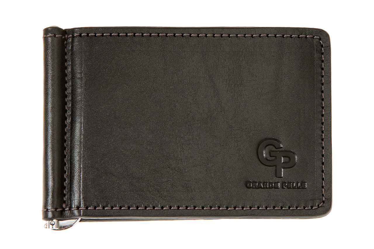 

Зажим Grande Pelle для купюр ONDA, черный 125610