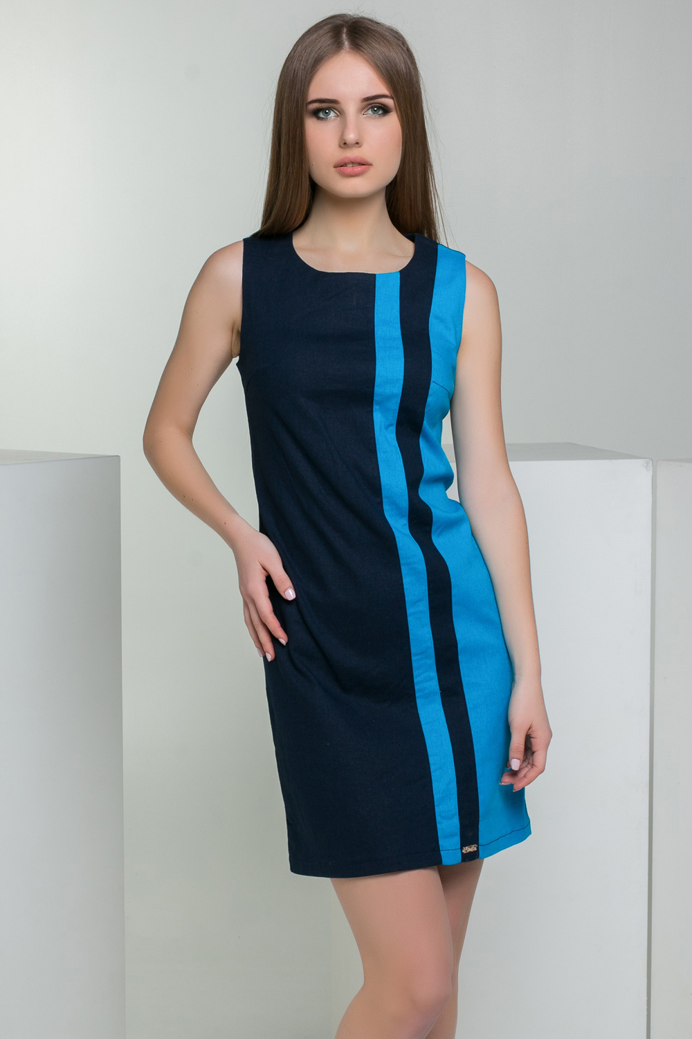 

Платье Azuri 5259-54  Голубой, Платье Azuri 5259-54 S Голубой
