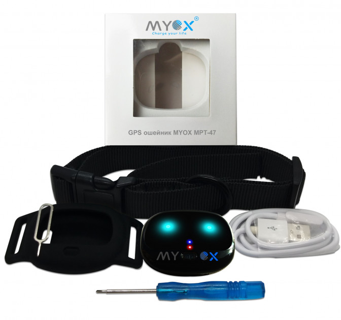 

Уникальный GPS ошейник для кошек MYOX MPT-47CB экстренная кнопка SOS черный