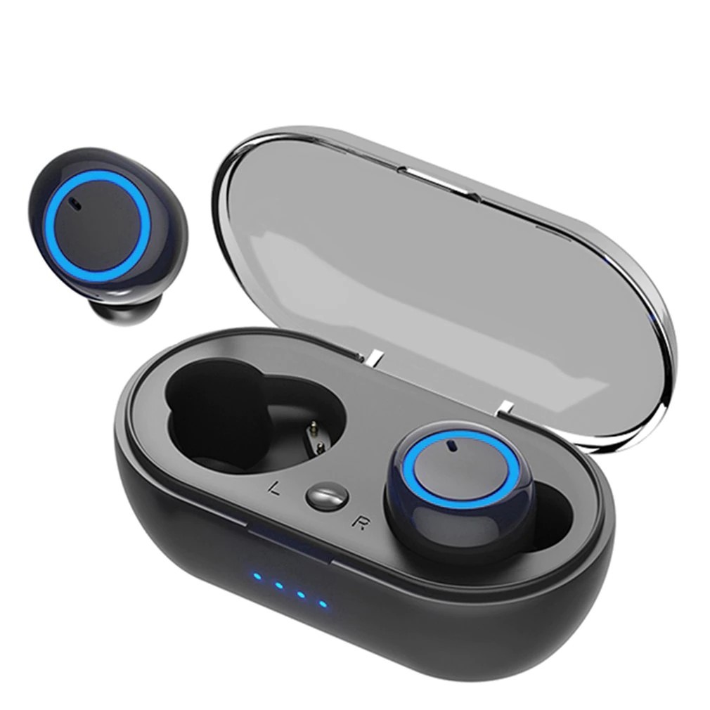 Вакуумные беспроводные наушники Y50 Bluetooth 5.0 с кейсом, Черные ...
