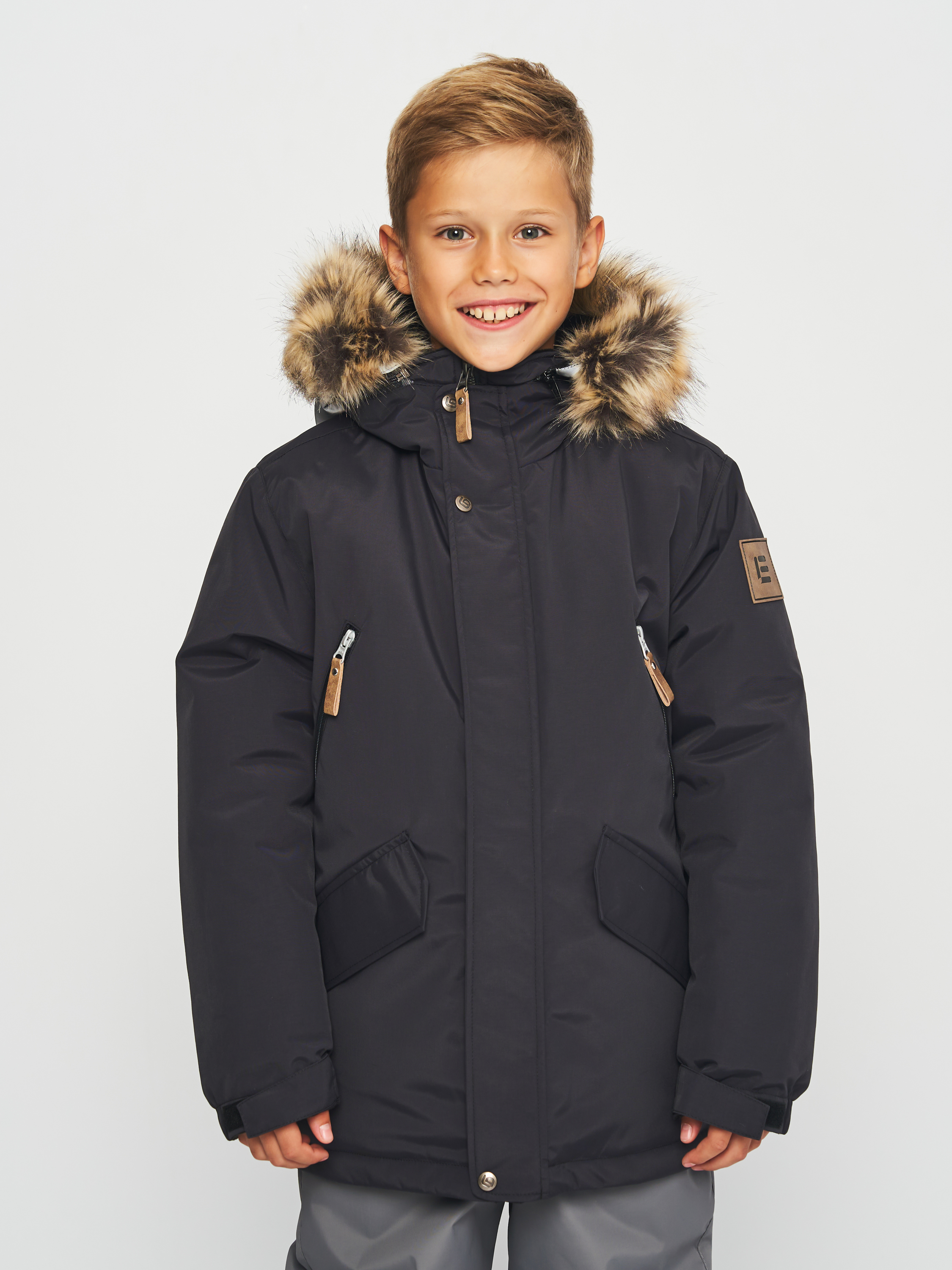 Акція на Дитяча зимова куртка-парка для хлопчика Lenne Jarko 23369-042 128 см від Rozetka